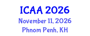 International Conference on Aeronautics and Aeroengineering (ICAA) November 11, 2026 - Phnom Penh, Cambodia