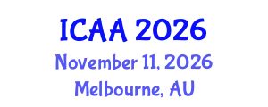 International Conference on Aeronautics and Aeroengineering (ICAA) November 11, 2026 - Melbourne, Australia