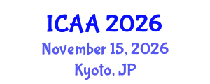 International Conference on Aeronautics and Aeroengineering (ICAA) November 15, 2026 - Kyoto, Japan