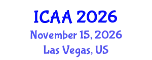 International Conference on Aeronautics and Aeroengineering (ICAA) November 15, 2026 - Las Vegas, United States