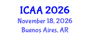 International Conference on Aeronautics and Aeroengineering (ICAA) November 18, 2026 - Buenos Aires, Argentina