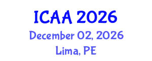 International Conference on Aeronautics and Aeroengineering (ICAA) December 02, 2026 - Lima, Peru