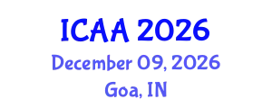 International Conference on Aeronautics and Aeroengineering (ICAA) December 09, 2026 - Goa, India