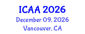 International Conference on Aeronautics and Aeroengineering (ICAA) December 09, 2026 - Vancouver, Canada