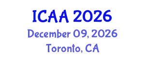 International Conference on Aeronautics and Aeroengineering (ICAA) December 09, 2026 - Toronto, Canada