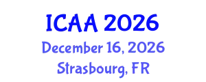International Conference on Aeronautics and Aeroengineering (ICAA) December 16, 2026 - Strasbourg, France