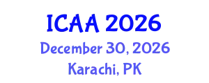 International Conference on Aeronautics and Aeroengineering (ICAA) December 30, 2026 - Karachi, Pakistan