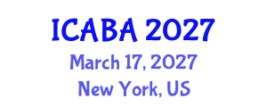International Conference on Algal Biotechnology and Applications (ICABA) March 17, 2027 - New York, United States