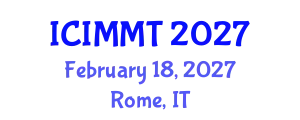 International Conference on International Marketing and Marketing Techniques (ICIMMT) February 18, 2027 - Rome, Italy