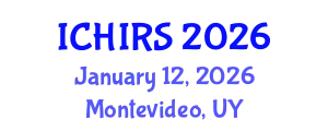 International Conference on Hyperspectral Imaging and Remote Sensing (ICHIRS) January 12, 2026 - Montevideo, Uruguay