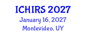 International Conference on Hyperspectral Imaging and Remote Sensing (ICHIRS) January 16, 2027 - Montevideo, Uruguay