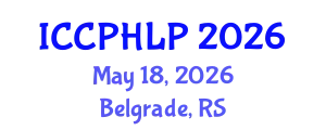 International Conference on Computational Psycholinguistics and Human Language Processing (ICCPHLP) May 18, 2026 - Belgrade, Serbia