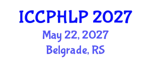 International Conference on Computational Psycholinguistics and Human Language Processing (ICCPHLP) May 22, 2027 - Belgrade, Serbia