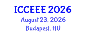 International Conference on Computing, Electrical and Electronic Engineering (ICCEEE) August 23, 2026 - Budapest, Hungary