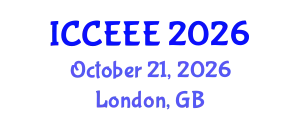 International Conference on Computing, Electrical and Electronic Engineering (ICCEEE) October 21, 2026 - London, United Kingdom
