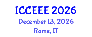 International Conference on Computing, Electrical and Electronic Engineering (ICCEEE) December 13, 2026 - Rome, Italy