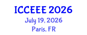 International Conference on Computing, Electrical and Electronic Engineering (ICCEEE) July 19, 2026 - Paris, France