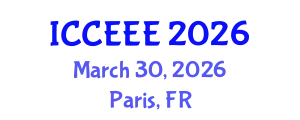 International Conference on Computing, Electrical and Electronic Engineering (ICCEEE) March 30, 2026 - Paris, France
