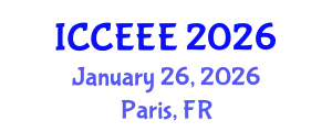 International Conference on Computing, Electrical and Electronic Engineering (ICCEEE) January 26, 2026 - Paris, France