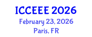 International Conference on Computing, Electrical and Electronic Engineering (ICCEEE) February 23, 2026 - Paris, France
