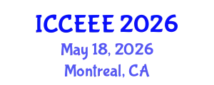 International Conference on Computing, Electrical and Electronic Engineering (ICCEEE) May 18, 2026 - Montreal, Canada