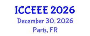 International Conference on Computing, Electrical and Electronic Engineering (ICCEEE) December 30, 2026 - Paris, France