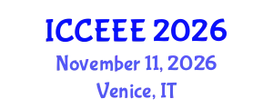 International Conference on Computing, Electrical and Electronic Engineering (ICCEEE) November 11, 2026 - Venice, Italy