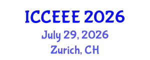 International Conference on Computing, Electrical and Electronic Engineering (ICCEEE) July 29, 2026 - Zurich, Switzerland