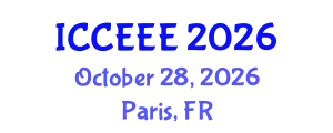 International Conference on Computing, Electrical and Electronic Engineering (ICCEEE) October 28, 2026 - Paris, France