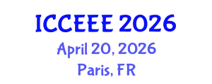 International Conference on Computing, Electrical and Electronic Engineering (ICCEEE) April 20, 2026 - Paris, France