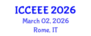 International Conference on Computing, Electrical and Electronic Engineering (ICCEEE) March 02, 2026 - Rome, Italy
