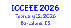 International Conference on Computing, Electrical and Electronic Engineering (ICCEEE) February 12, 2026 - Barcelona, Spain