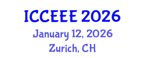 International Conference on Computing, Electrical and Electronic Engineering (ICCEEE) January 12, 2026 - Zurich, Switzerland
