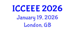 International Conference on Computing, Electrical and Electronic Engineering (ICCEEE) January 19, 2026 - London, United Kingdom