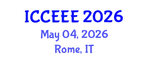 International Conference on Computing, Electrical and Electronic Engineering (ICCEEE) May 04, 2026 - Rome, Italy