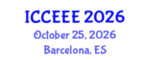 International Conference on Computing, Electrical and Electronic Engineering (ICCEEE) October 25, 2026 - Barcelona, Spain