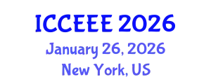 International Conference on Computing, Electrical and Electronic Engineering (ICCEEE) January 26, 2026 - New York, United States