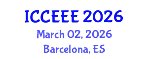 International Conference on Computing, Electrical and Electronic Engineering (ICCEEE) March 02, 2026 - Barcelona, Spain