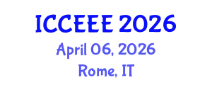 International Conference on Computing, Electrical and Electronic Engineering (ICCEEE) April 06, 2026 - Rome, Italy