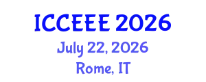 International Conference on Computing, Electrical and Electronic Engineering (ICCEEE) July 22, 2026 - Rome, Italy