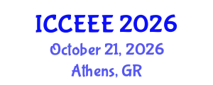 International Conference on Computing, Electrical and Electronic Engineering (ICCEEE) October 21, 2026 - Athens, Greece