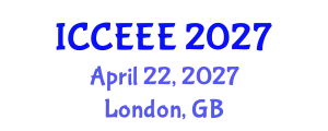 International Conference on Computing, Electrical and Electronic Engineering (ICCEEE) April 22, 2027 - London, United Kingdom