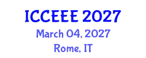 International Conference on Computing, Electrical and Electronic Engineering (ICCEEE) March 04, 2027 - Rome, Italy