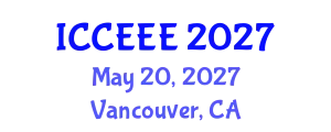 International Conference on Computing, Electrical and Electronic Engineering (ICCEEE) May 20, 2027 - Vancouver, Canada
