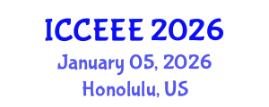 International Conference on Computing, Electrical and Electronic Engineering (ICCEEE) January 05, 2026 - Honolulu, United States