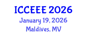 International Conference on Computing, Electrical and Electronic Engineering (ICCEEE) January 19, 2026 - Maldives, Maldives