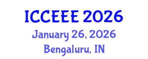 International Conference on Computing, Electrical and Electronic Engineering (ICCEEE) January 26, 2026 - Bengaluru, India