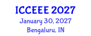 International Conference on Computing, Electrical and Electronic Engineering (ICCEEE) January 30, 2027 - Bengaluru, India