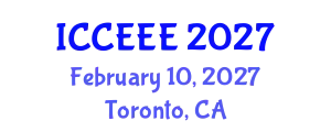 International Conference on Computing, Electrical and Electronic Engineering (ICCEEE) February 10, 2027 - Toronto, Canada