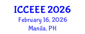 International Conference on Computing, Electrical and Electronic Engineering (ICCEEE) February 16, 2026 - Manila, Philippines